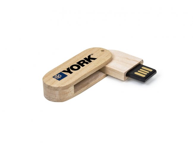 PEN DRIVE BAMBU GIRO OVAL